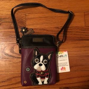 Chala Vegan Leather Boston Terrier Purse